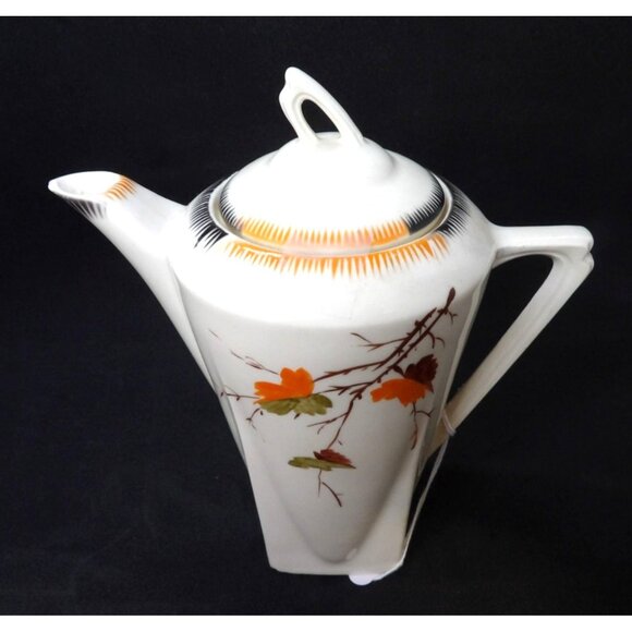Branded Other - Tea Pot Hand Painted Autumn Leaves made in Czechoslovakia